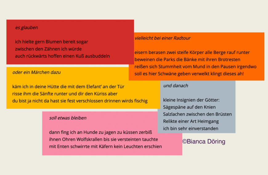 Bianca Döring | „könnt es nicht Liebe sein“